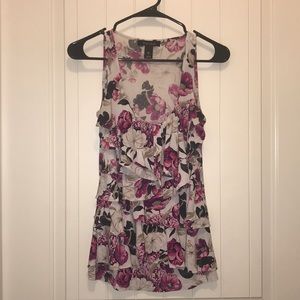 White House Black Market Floral Top